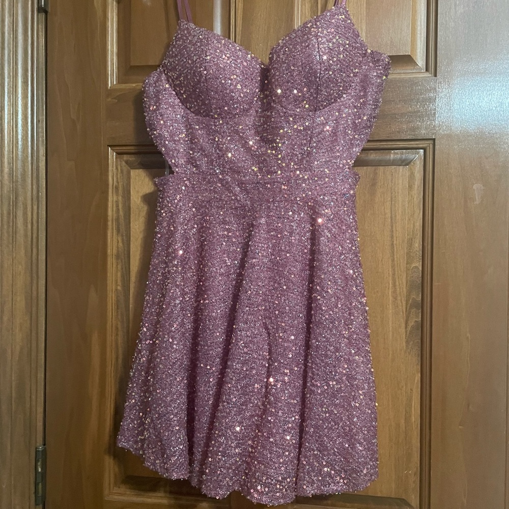Pink Sequin Dress